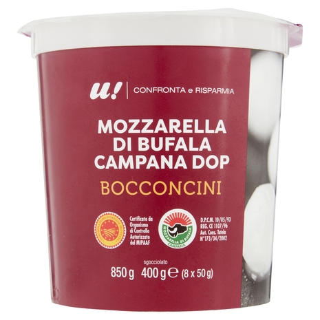 Mozzarella di Bufala Campana DOP Bocconcini U! Confronta e Risparmia